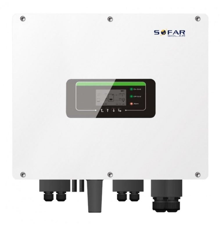 8kW SOFAR HYD8KTL-3PH 3-fāžu hibrīd invertors